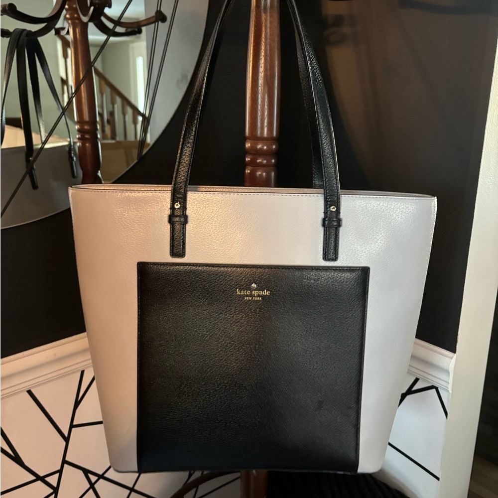 Kate Spade Gray and Black Shoulder Purse